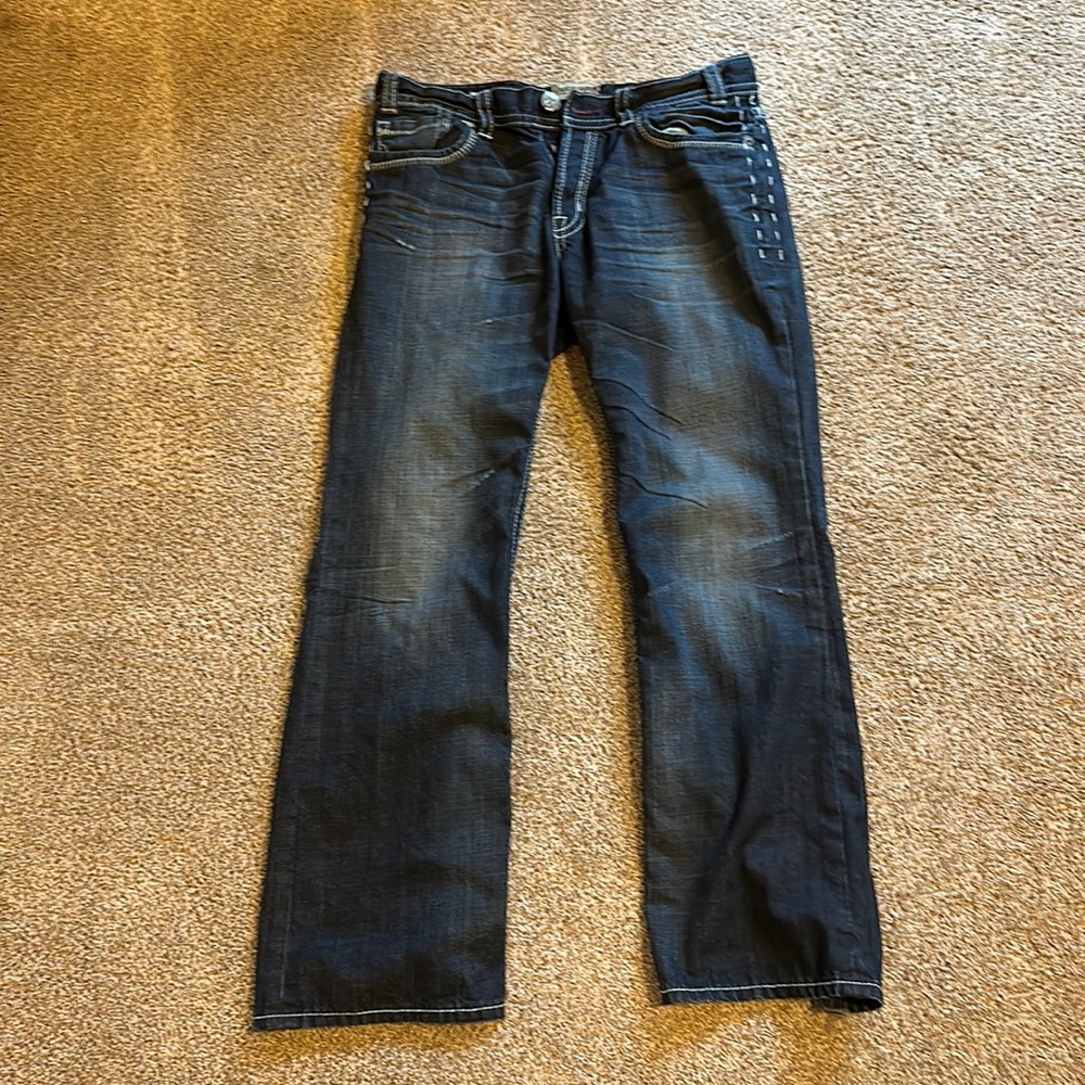 MEK Denim 34x32, good condition. Small rear on tear pocket